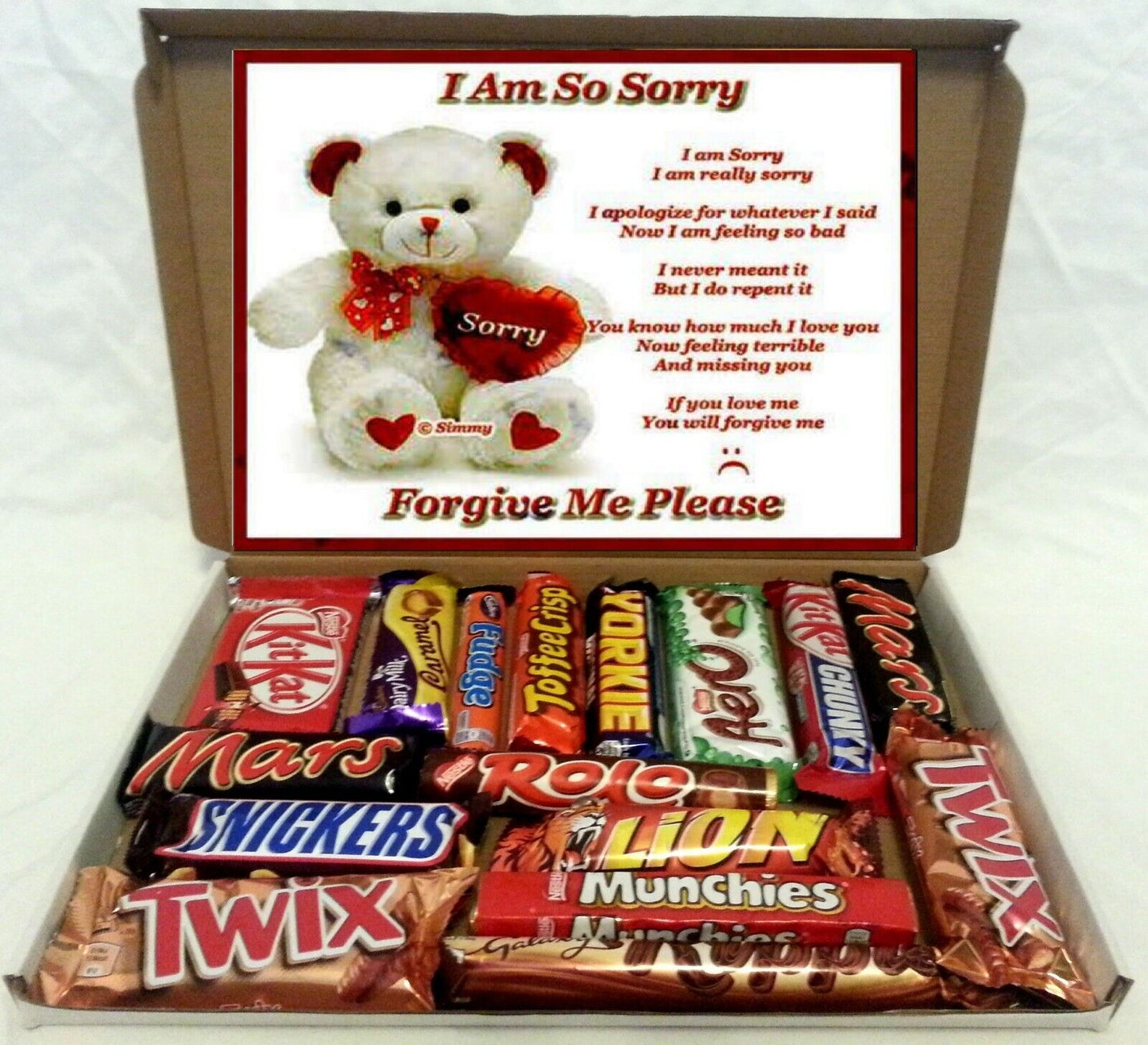 CHOCOLATE GIFT BOX PERSONALIZED BIRTHDAY EXAM SORRY THANKYOU Mum Dad CHRISTMAS